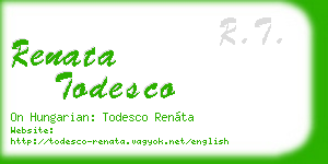 renata todesco business card